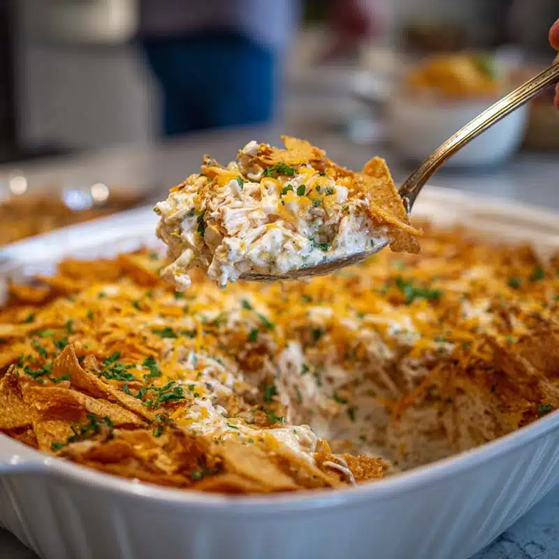 layering steps for mexican white trash casserole