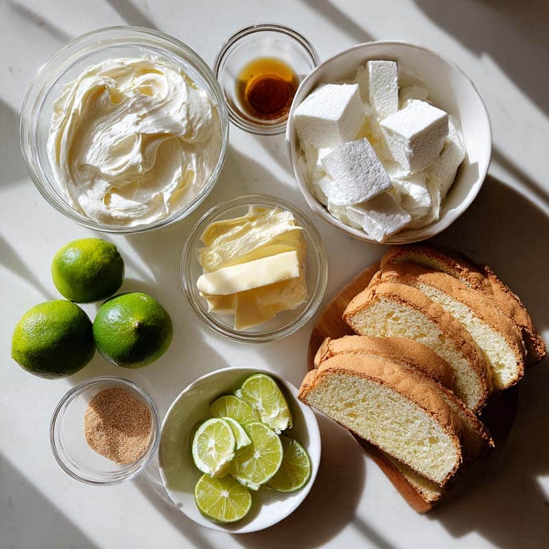 ingredients for key lime pie trifle